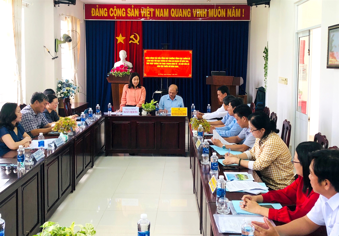 Tổng cục trưởng nguyễn thị hương giám sát tttt điều tra 53 dtts năm 2024 tại tỉnh an giang
